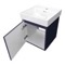 Floating Small Bathroom Vanity, Modern, Blue, 18